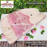 Beef rib PLATE RIB-OFF boneless US USDA NEBRASKA steak cuts 1" 2.5cm (price/kg 5-6pcs)